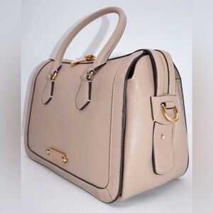 $498 Kate Spade Gramercy Satchel Craft Paper beige tan Leather